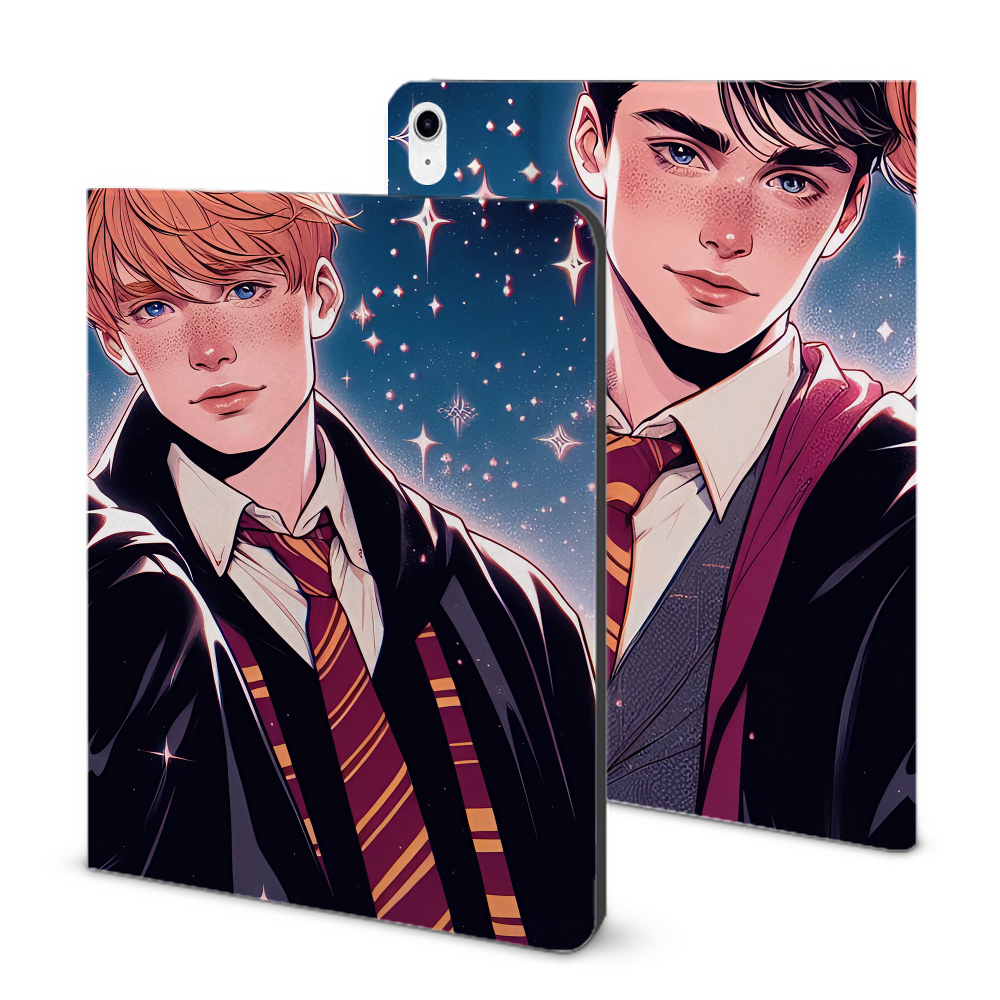 （画像用） Harry Potter ハリー・ポッターシリーズ IPad ケース ブック型 PUレザー TPU 耐衝撃 軽量 薄型 ペン収納なし 全面保護 IPad 各モデル対応